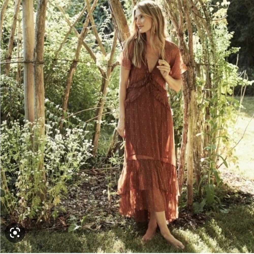 Doen Antoinette dress color: terracotta size:S